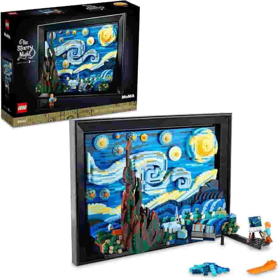 LEGO® Ideas Vincent van Gogh - A Noite Estrelada – kit para construção de modelo e exposição de arte 3D para adultos