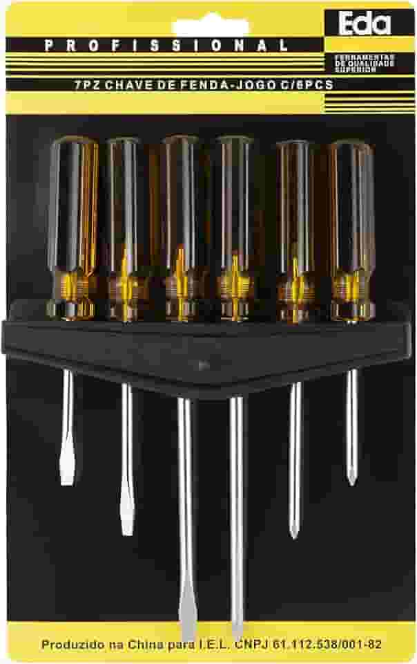 EDA Chaves De Fenda E Phillips Com 6 Peças Eda