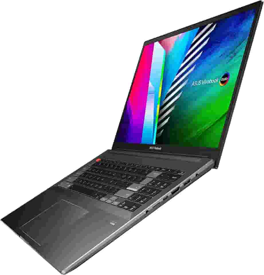 ASUS Notebook fino VivoBook Pro 16X OLED, tela WQUXGA 16:10 de 16 polegadas, CPU AMD Ryzen 7 5800H, NVIDIA GeForce RTX 3050 Ti, 16GB RAM, SSD de 1 TB, Windows 11 Home, 0° Preto, M7600QE-DB74