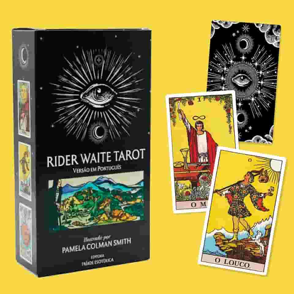 O Tradicional Tarot Rider Waite para iniciantes Português 78 cartas