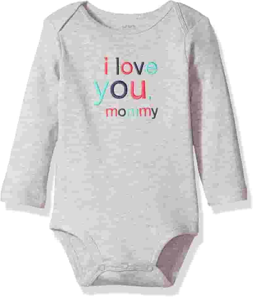 Body com slogan para bebês meninas (118g072), Love You