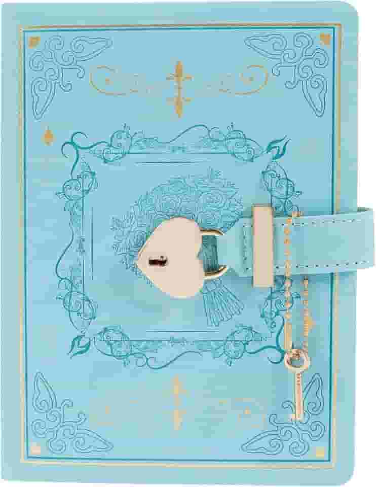 Diário com cadeado, diário vintage para mulheres e meninas, 288 páginas com bordas douradas, capa dura em forma de coração, diário de senha para mulheres e meninas adolescentes com caixa de