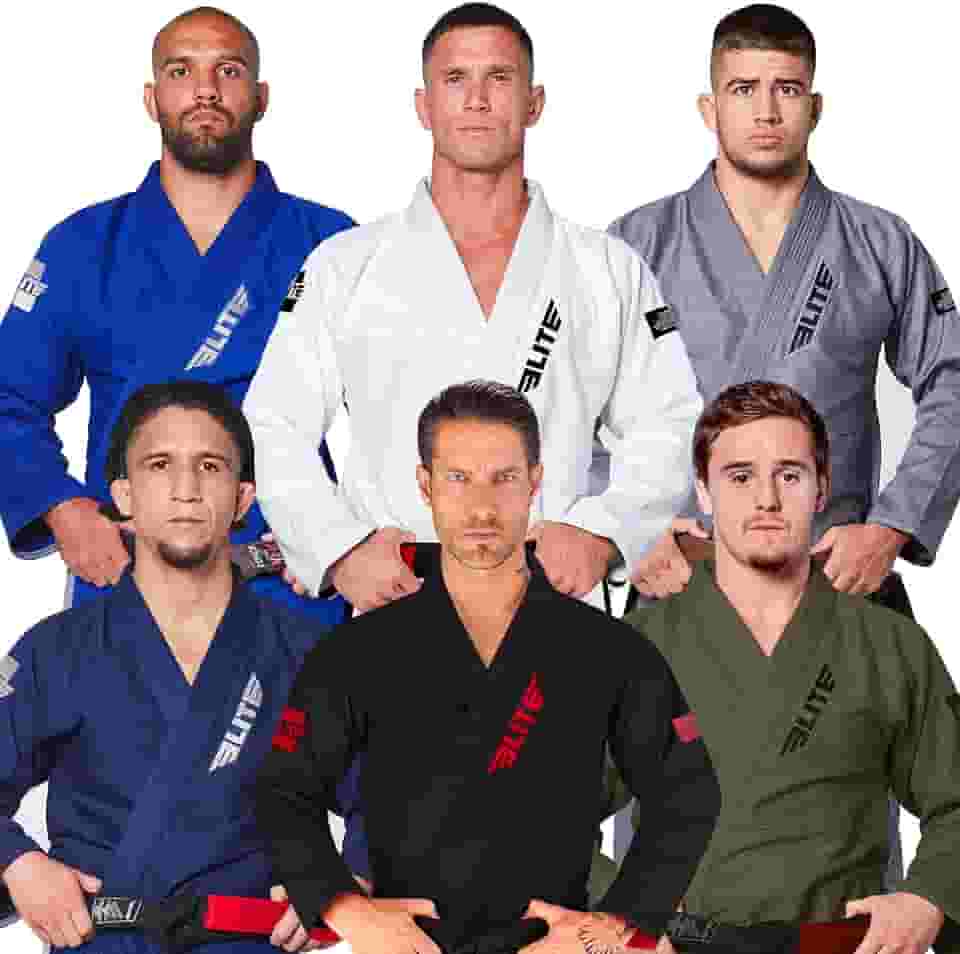 Kimono Elite Sports BJJ masculino, IBJJF Kimono BJJ Jiu-Jitsu GIS com tecido pré-encolhido e faixa grátis (consulte o guia de tamanhos especiais)