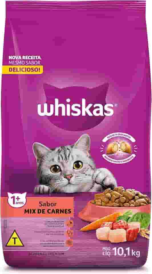 whiskas Ração Whiskas Para Gatos Adultos Mix De Carnes 10 1 Kg