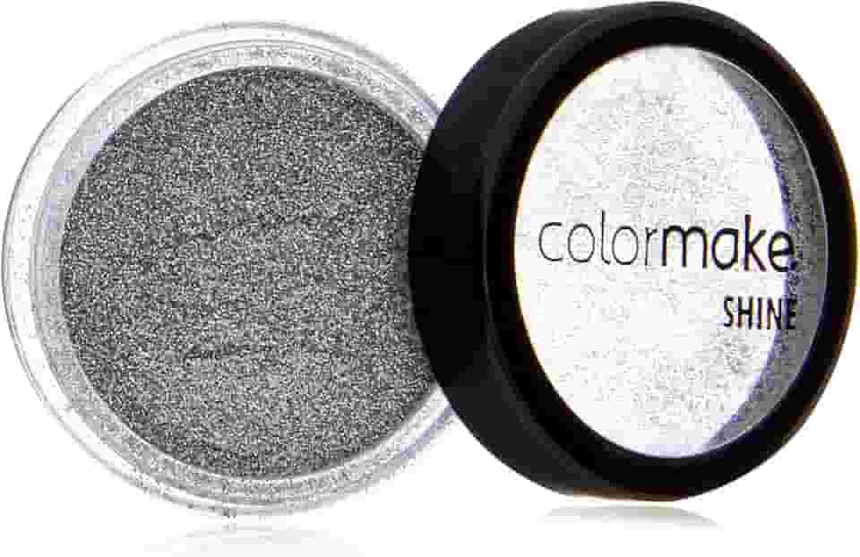 Glitter Shine Extra Fino Prata Pote 3G, Colormake