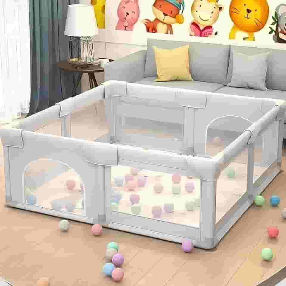 Cercadinho para Bebês Desmontável – Playground Infantil, Chiqueirinho Super Resistente com Proteção