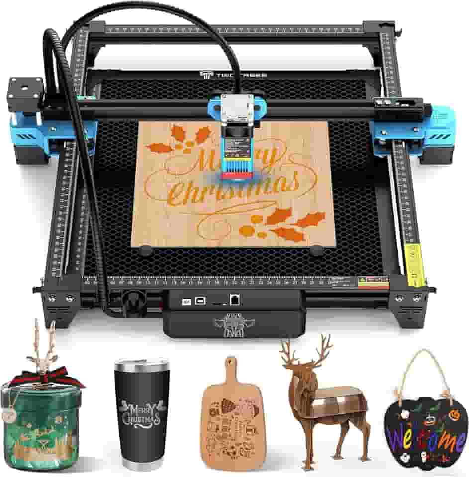 Máquina de Gravação e Corte a Laser TTS-55 PRO 40 W, 5500 mW, Para Madeira, Metal, Alumínio, Vidro, Couro (Versão Atualizada)