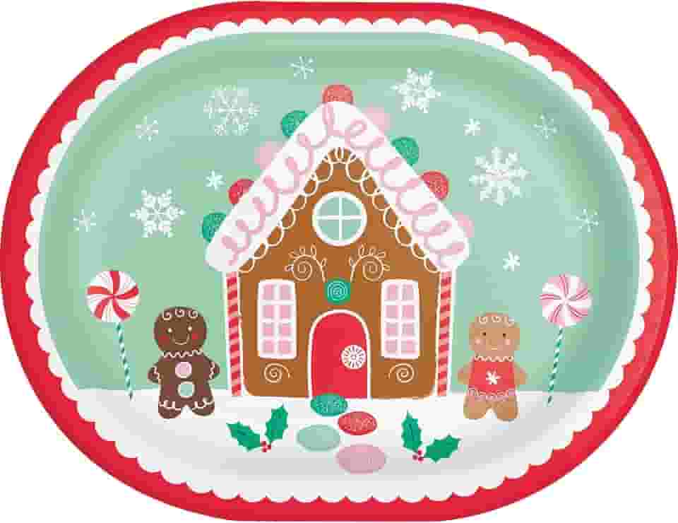 Travessas ovais Holiday Sweets, 8 unidades