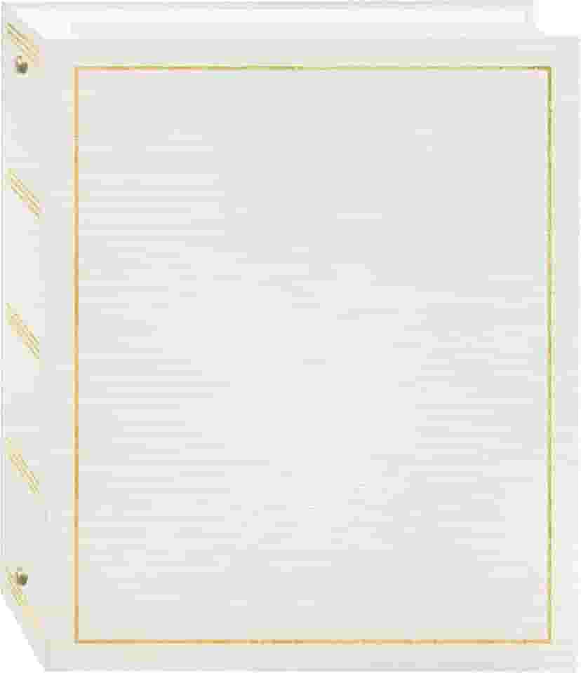 Pioneer Photo Albums Álbum de fotos magnético autocolante de 3 anéis, 50 folhas, branco