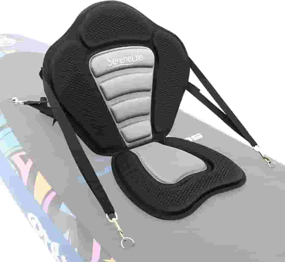 Assento universal removível para prancha de remo – assento ajustável, design de ajuste para varios tamanhos de corpo, compatível com caiaques, barcos de remo, barcos de pesca – SereneLife SLSUPST15