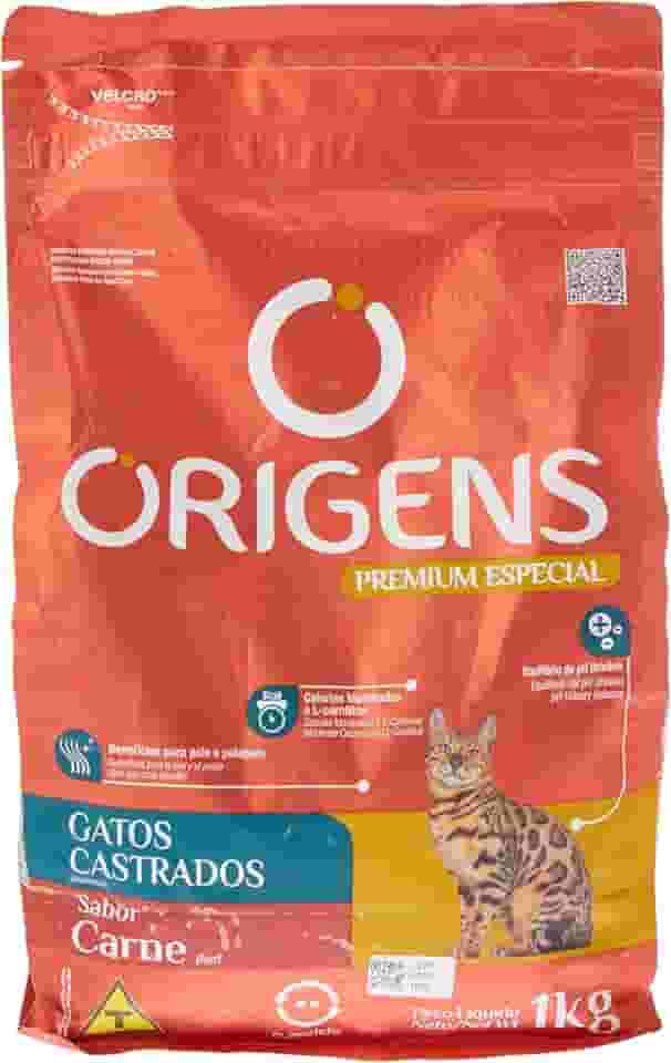 Origens Ração Para Gatos Castrado Carne 1Kg