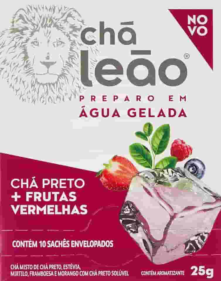 Leão Chá Gelado Chá Preto E Frutas Vermelhas 10 Sachês