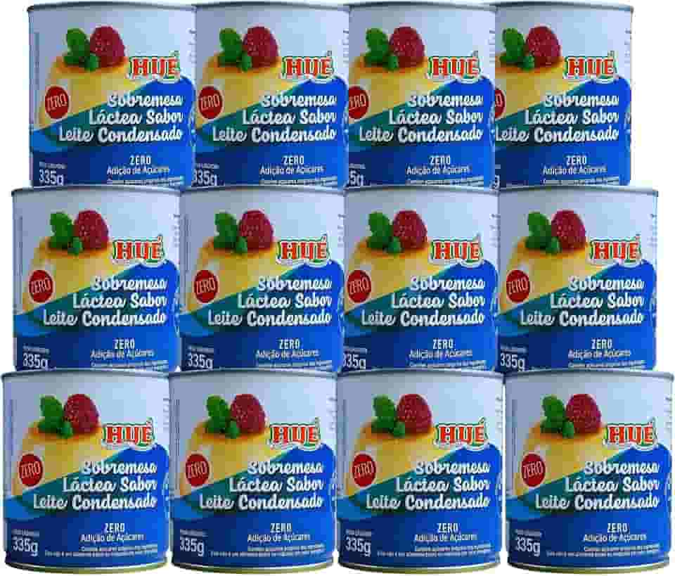 Leite Condensado Diet Hué Sem Glúten Zero Açúcar 12 Latas