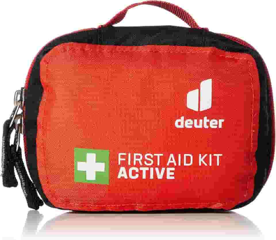 Deuter, Estojo de Primeiros Socorros First Aid Kit Active, Ideal Para Aventuras, Não Acompanha Medicamentos, Vermelho.