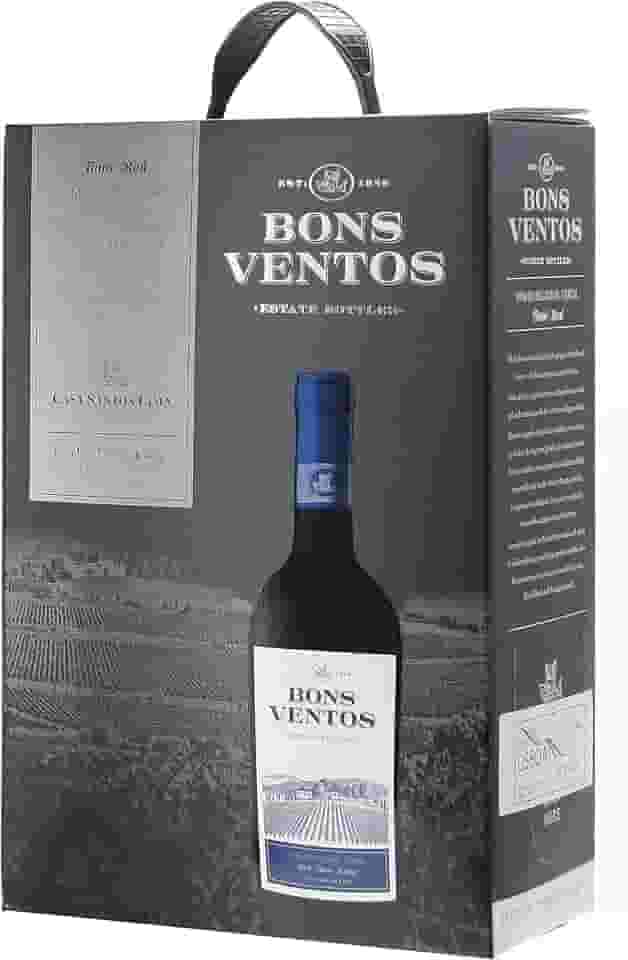 Vinho Tinto Português Quinta de Bons Ventos Regional de Lisboa Bag In Box 3 Litros