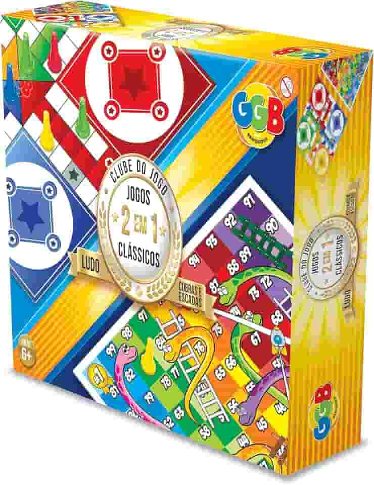 GGB Plast 2 Jogos em 1 Ludo e Cobras e Escadas
