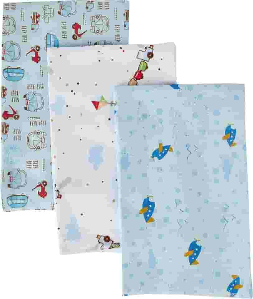 Papi Textil Cueiro Flanel Papi Estampado Para Bebê 80Cm X 50Cm Contém 03 Un