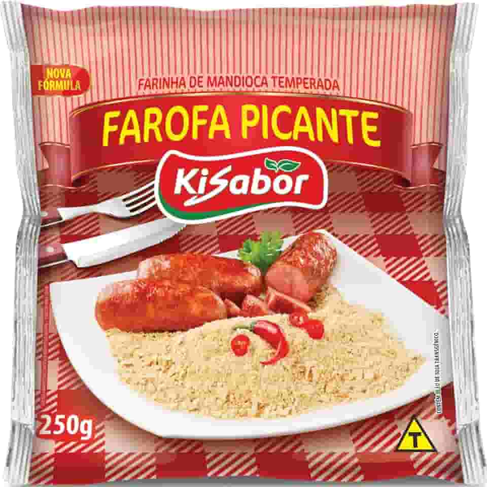 KiSabor Farofa Picante Kisabor 250 Gramas