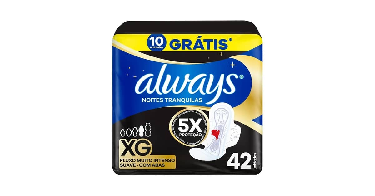 Melhor Absorvente Noturno Fluxo Intenso: Adeus Vazamentos!