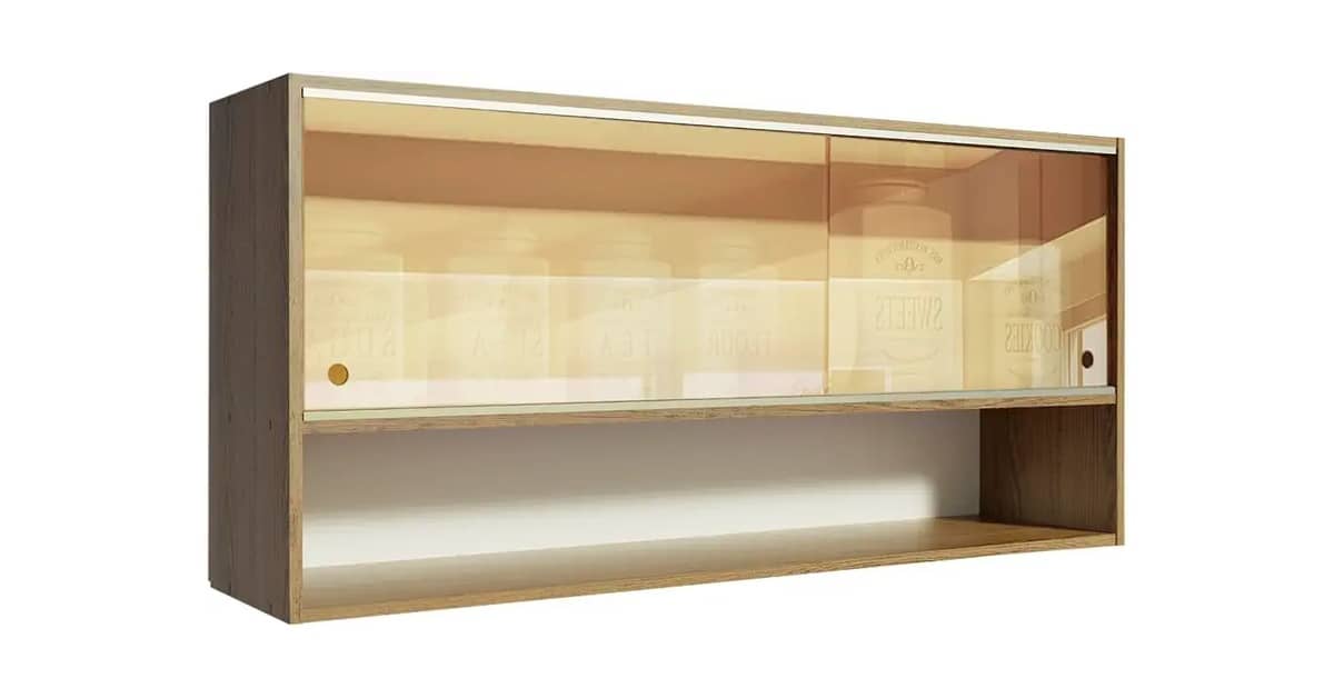 Melhor Armário Aéreo de Cozinha com Porta de Vidro: 10 Opções Elegantes