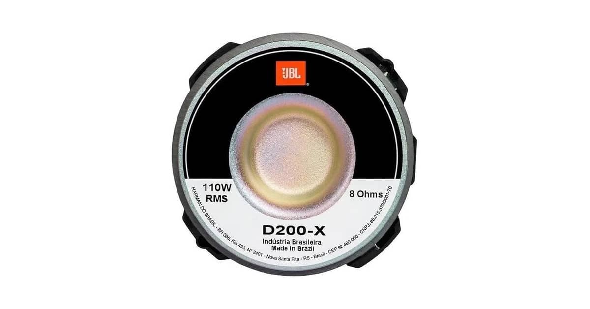 Melhor Corneta JBL: Drivers e Super Tweeters em Destaque!