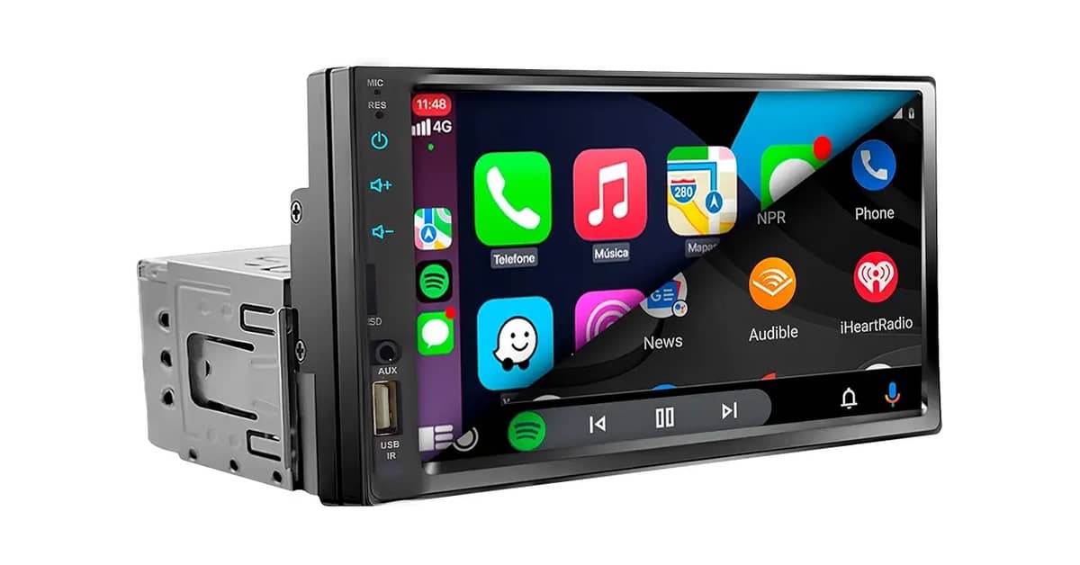 Melhor Dvd Automotivo: Tela 7" c/ CarPlay e Android Auto