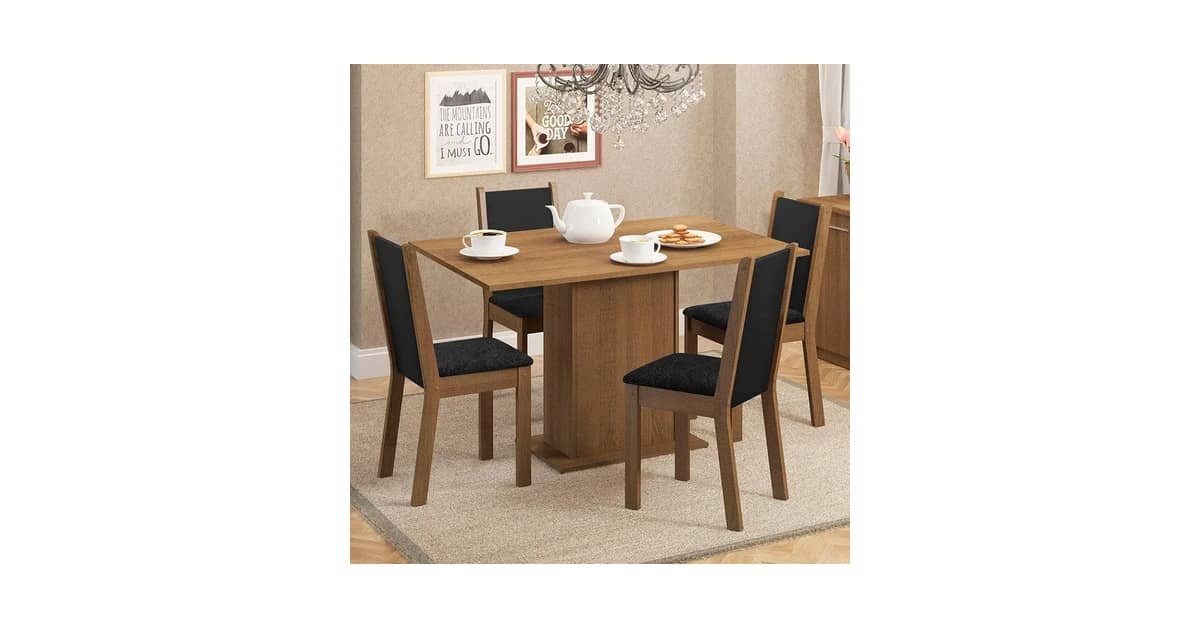 Melhor Mesa de 4 Cadeiras: 10 Modelos de Design