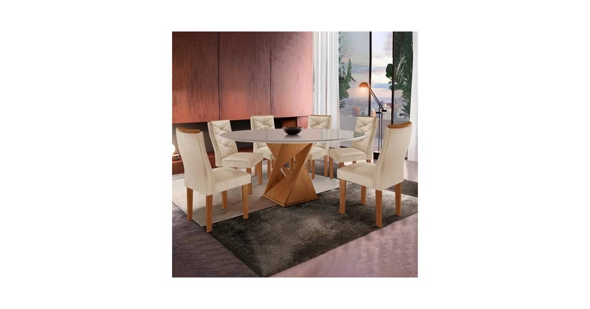 Melhor Mesa Redonda de 6 Cadeiras: 10 Modelos Top