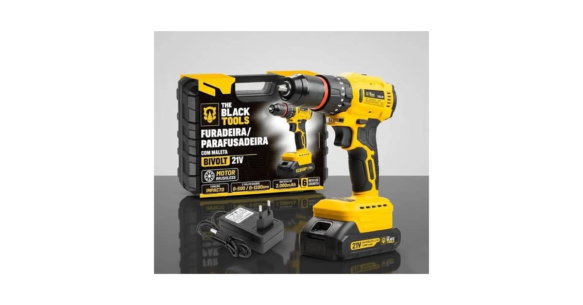 Melhor Parafusadeira Black Tools: 4 Modelos Eficientes