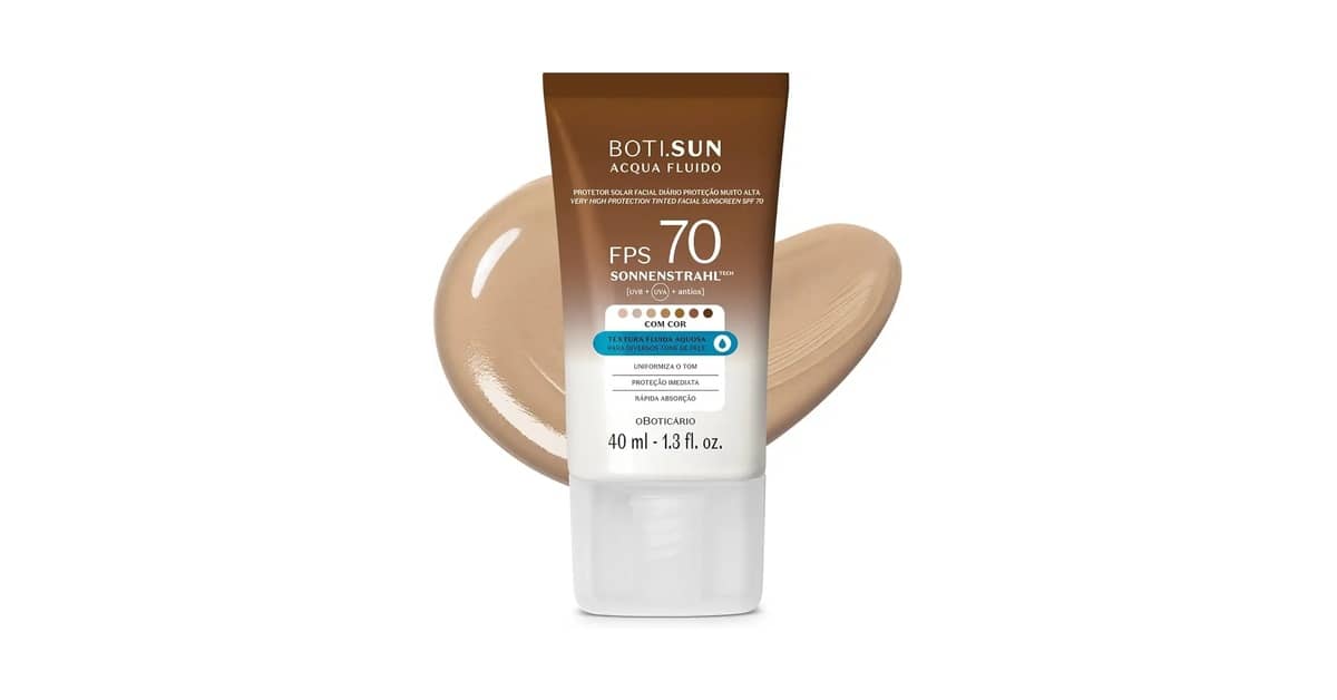 Melhor Protetor Solar para o Rosto Boticário: 5 Opções com FPS Alto