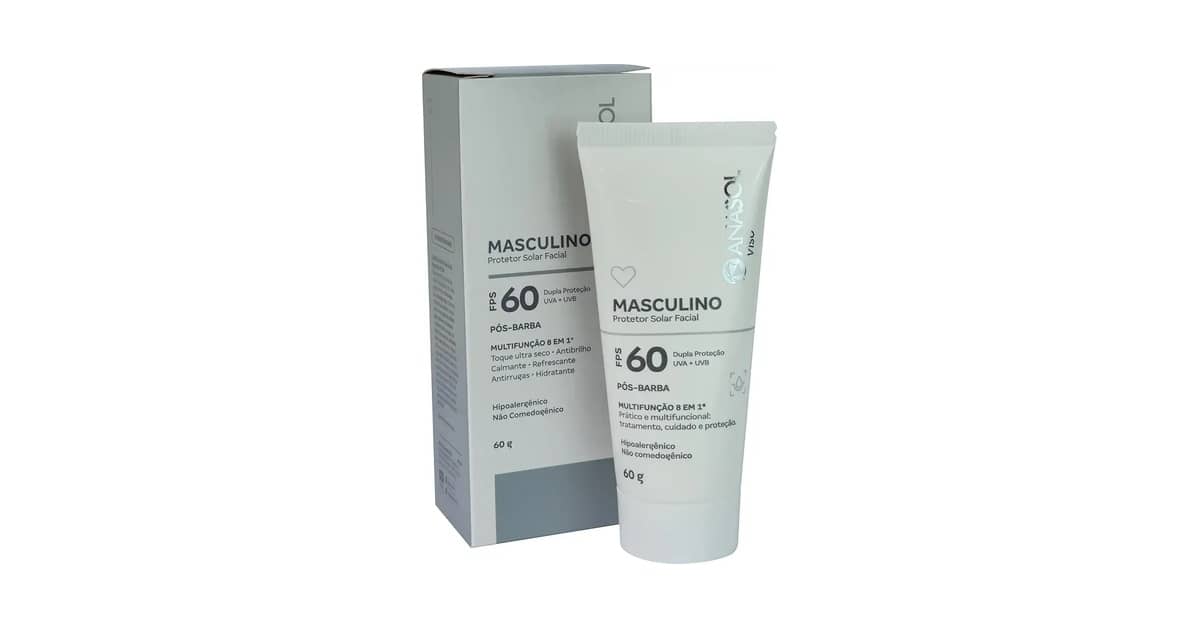 Melhor Protetor Solar para o Rosto Masculino: Toque Seco e Controle de Brilho