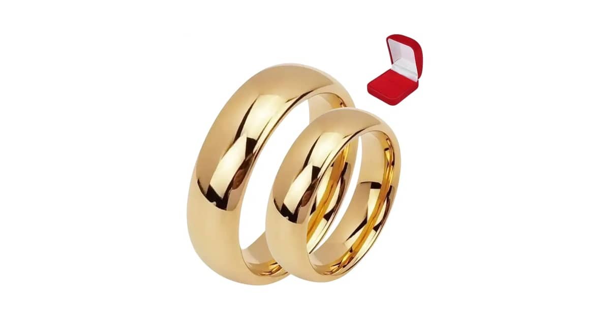 Melhores Alianças de Casamento: Ouro ou Tungstênio?