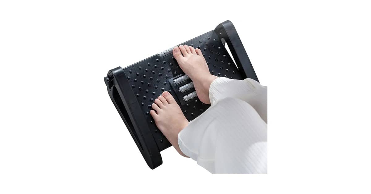 Melhores apoios para os pés para usar no escritório: Guia Ergonômico