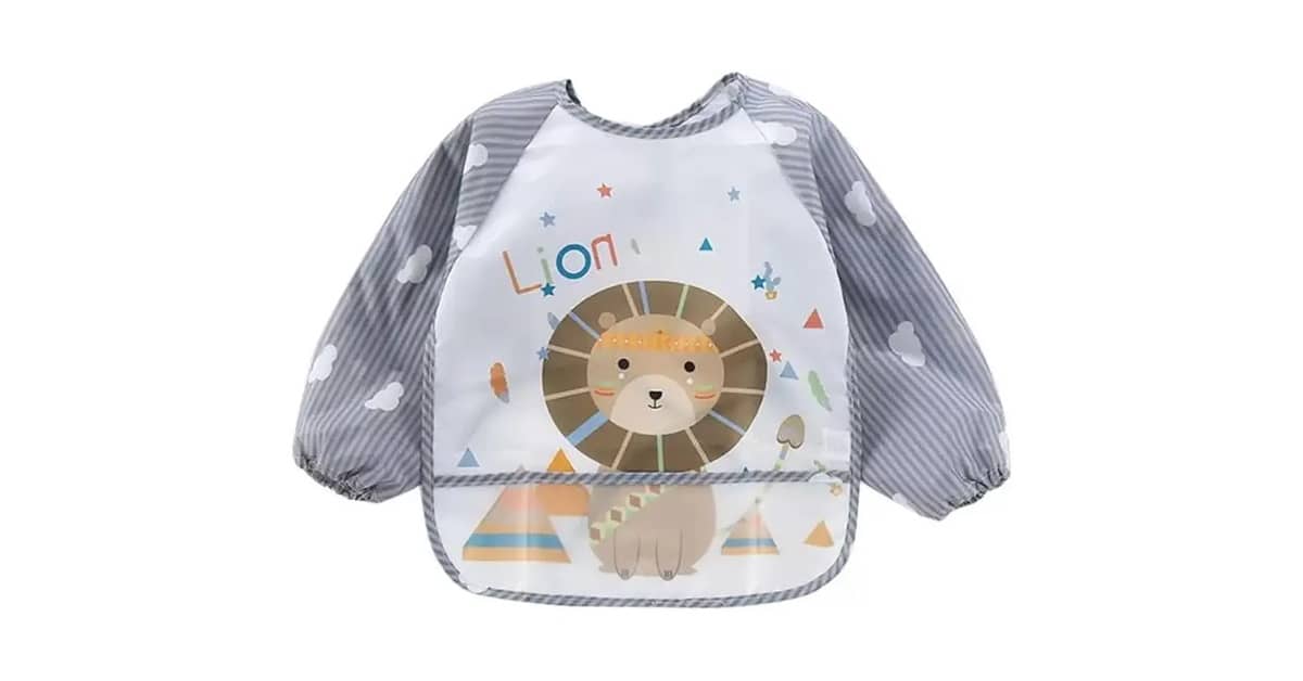 Melhores Babadores de Manga Longa para Introdução Alimentar: 10 Opções Impermeáveis