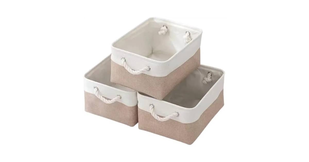 Melhores cestos organizadores de tecido: 10 Modelos Práticos