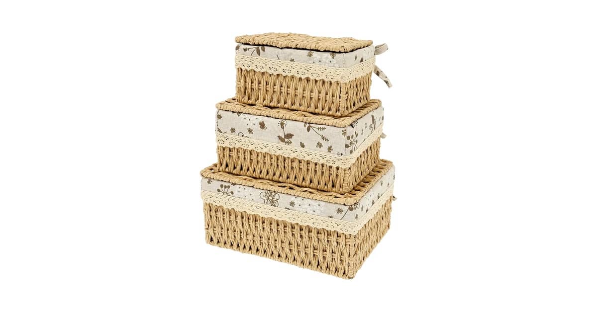 Melhores cestos organizadores de vime: 10 Opções de Alta Durabilidade