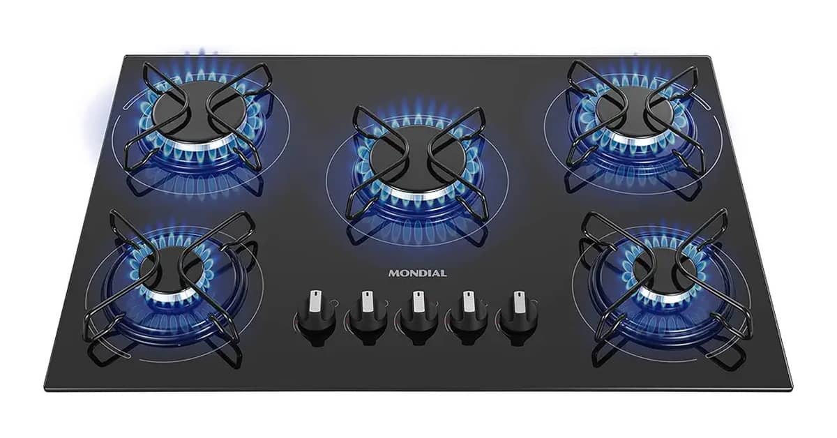Melhores Cooktops 5 Bocas a Gás com Tripla Chama