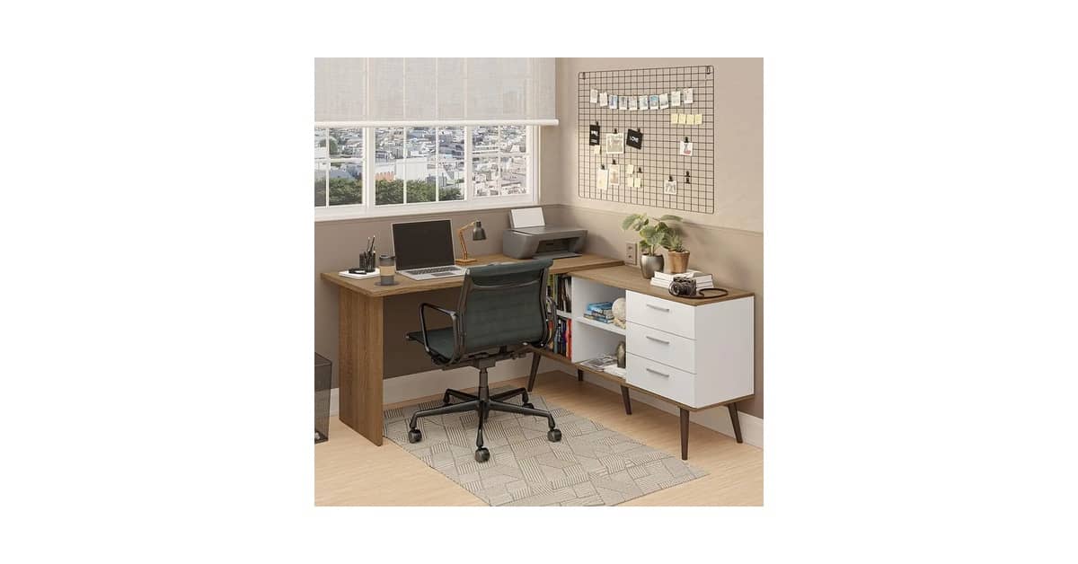 Melhores escrivaninhas para home office com gavetas: As 10 Mais Funcionais