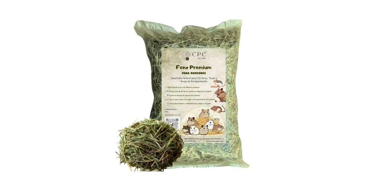 Melhores fenos para roedor: Tifton 85 vs Premium