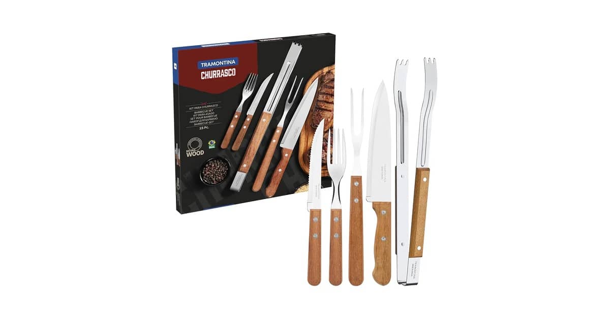 Melhores kits de churrasco Tramontina: Inox e Polywood