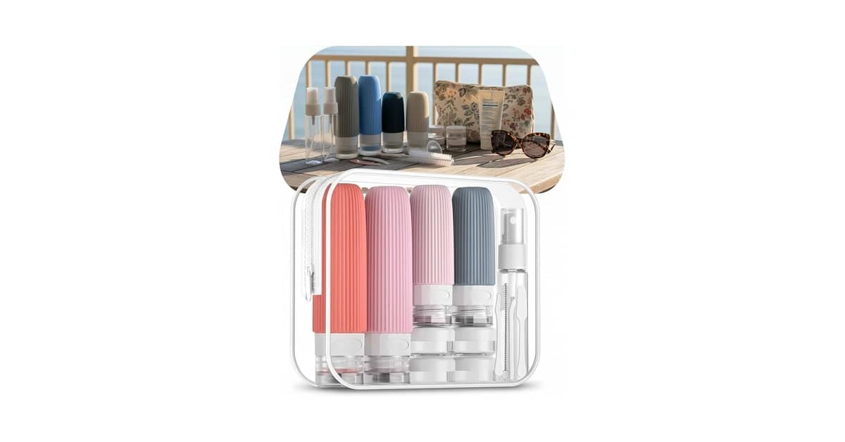 Melhores kits de frascos para viagem: 10 Opções Antivazamento