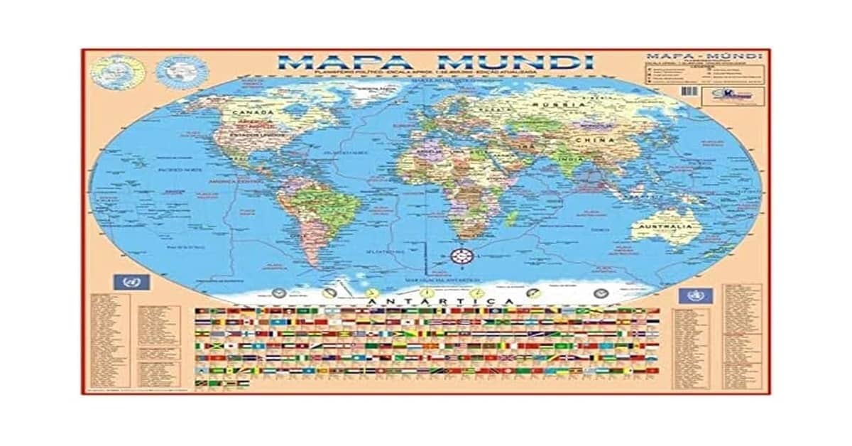 Melhores Mapas Mundi de Parede: 10 Modelos Únicos