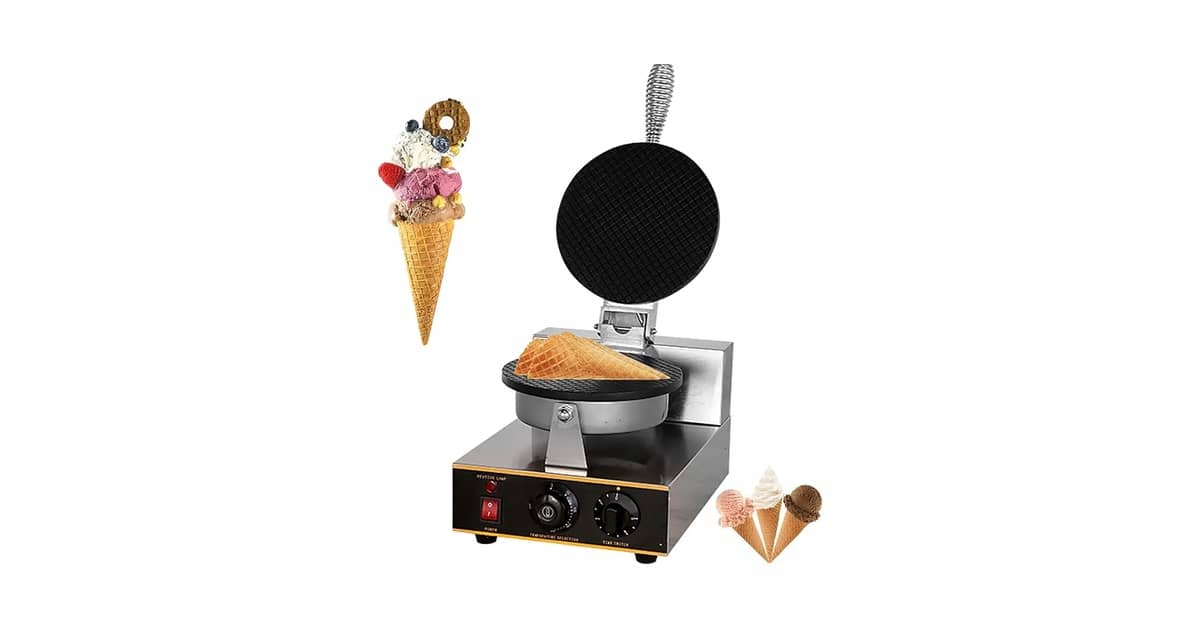 Melhores máquinas de waffle que fazem casquinha de sorvete: Qual a Melhor?