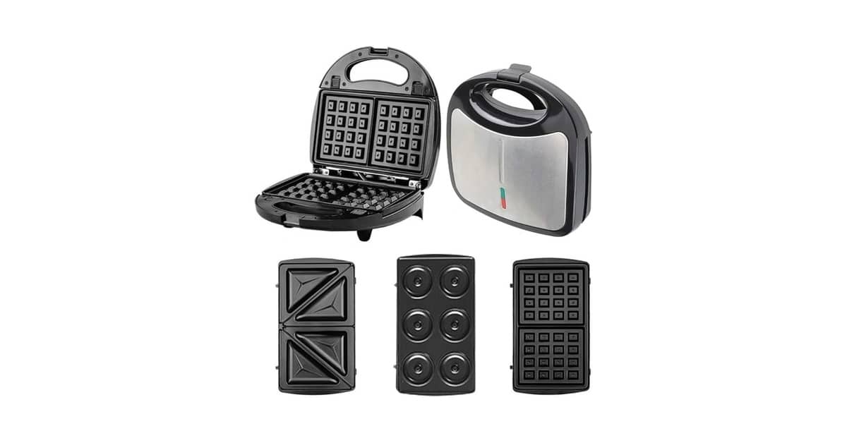 Melhores Máquinas de Waffle que Fazem Waffle e Donuts: 9 Modelos 3 em 1