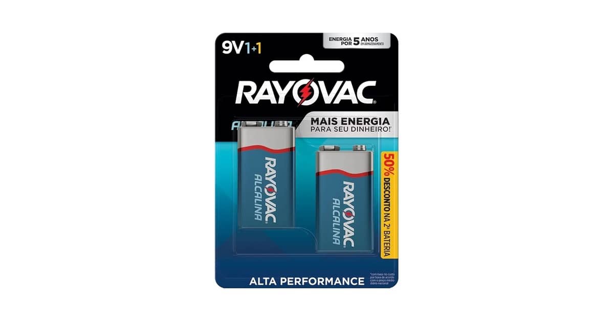 Melhores Pilhas 9V: Alcalinas ou Recarregáveis?