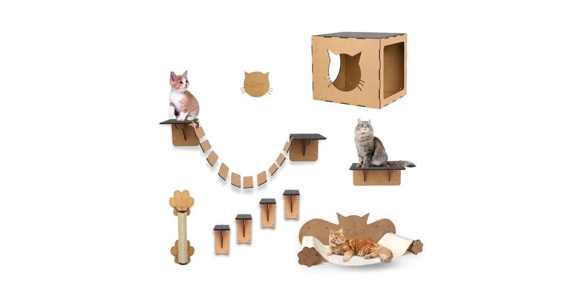 Melhores Prateleiras para Gatos que Formam um Circuito: 10 Kits Completos