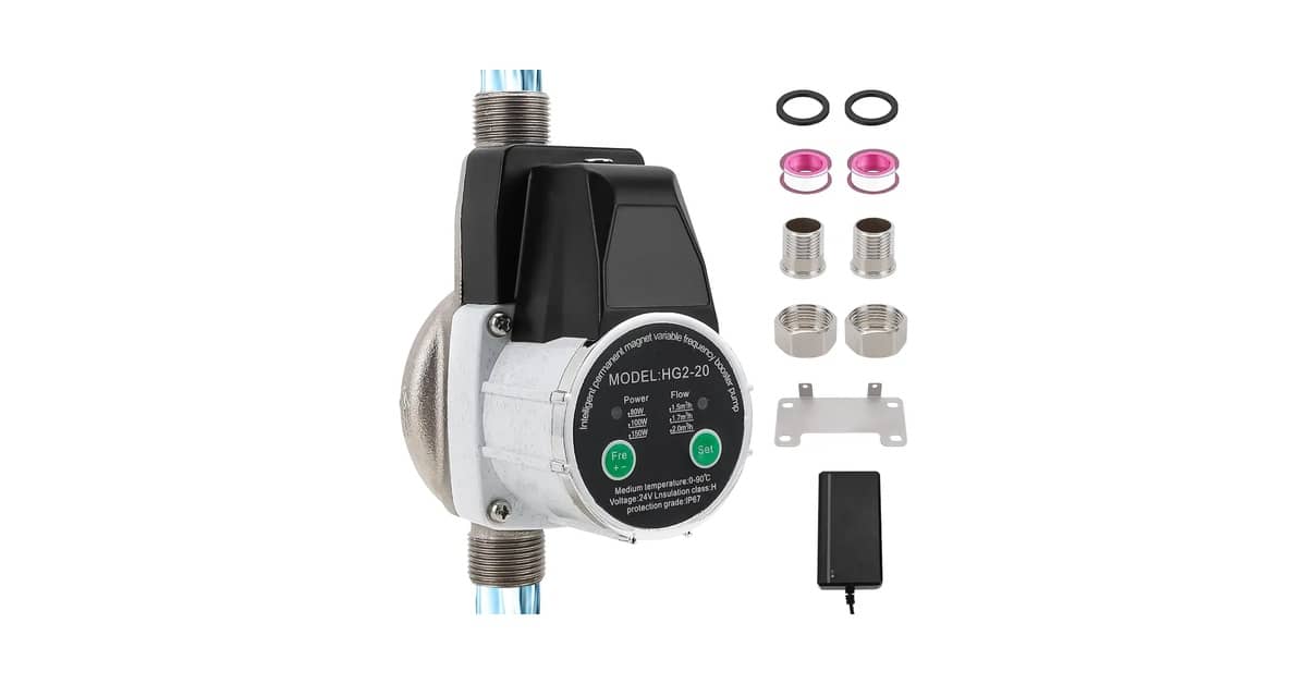 Melhores pressurizadores de água: Potência Máxima