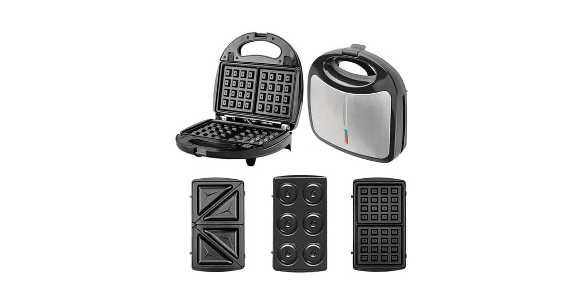 Melhores sanduicheiras que fazem waffle: Guia 3 em 1