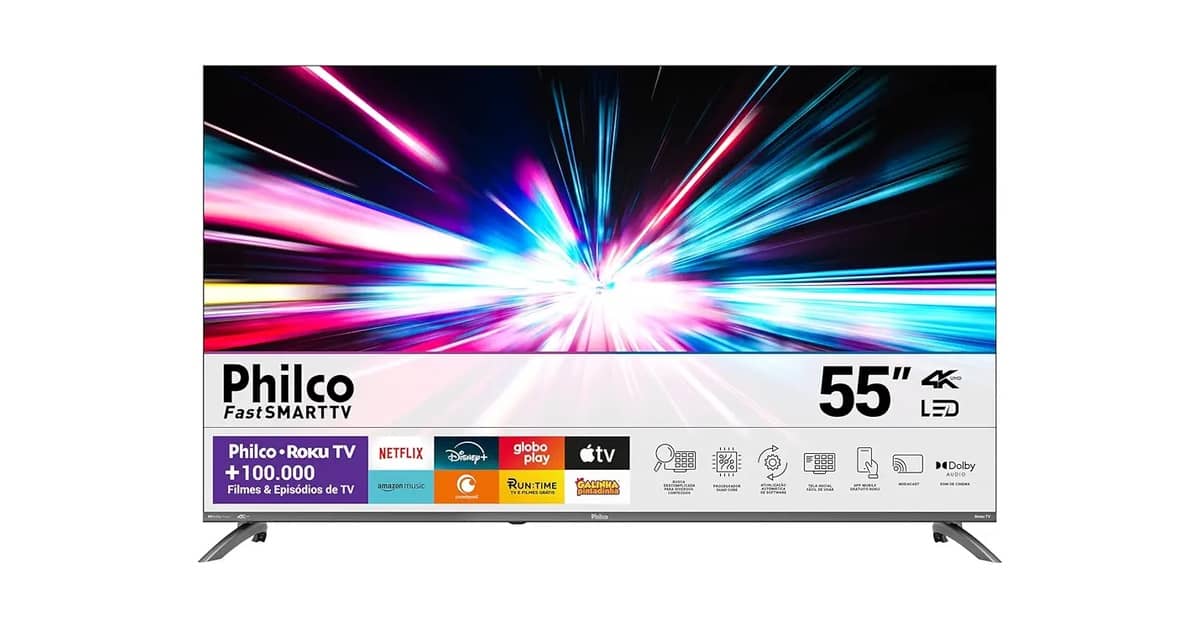 Melhores Smart TVs 55 Polegadas: Top 10 Modelos 4K