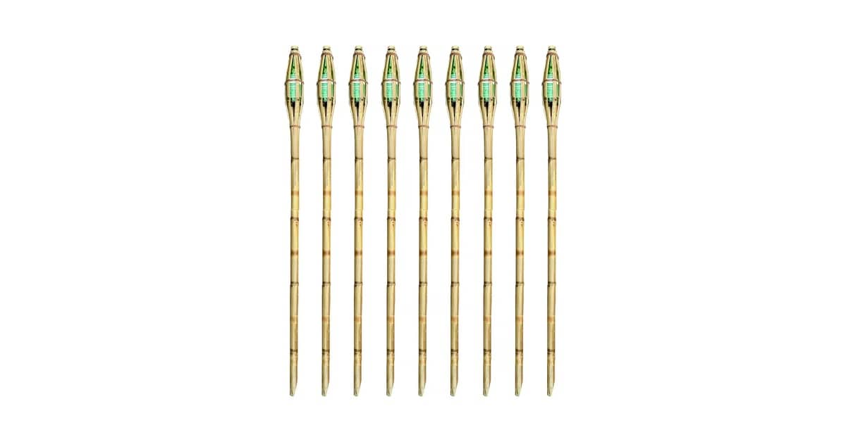 Melhores tochas de bambu com citronela: Guia Top 6